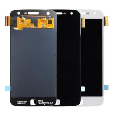 Imagem de SHOWGOOD 5,5 polegadas para Motorola Moto Z Play LCD Touch Screen XT1635 Montagem digitalizador com ferramentas (LCD branco)