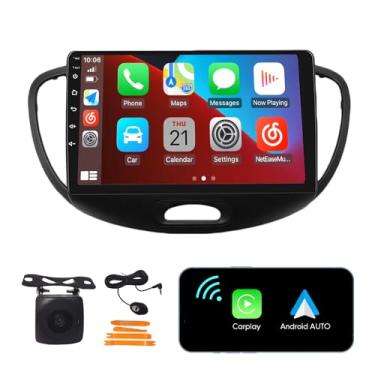 Imagem de [2G+32G] 22.9 cm Carplay Android Auto Touchscreen Autoradio Estéreo Carro Navegação GPS Rádio FM Unidade Cabeça Rádio WiFi Espelho Link Multimedia Player GPS Rádio DSP Forhyundai i10 2008-2012