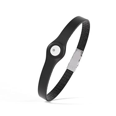 Imagem de Divoti Braçadeira para sensor de monitor de glicose compatível com Freestyle CGM Libre 3 | Acabamento ajustável de silicone para ajuste e colocação rápida - impermeável, hipoalergênico preto