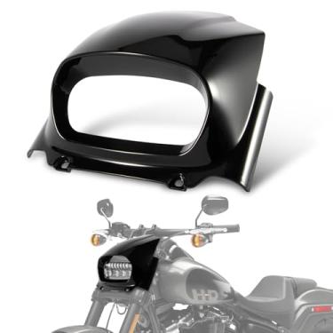 Imagem de psler Capa de carenagem de farol de motocicleta Kit de capota frontal para M8 Softail Fat Bob FXFB FXFBS 2018 2019 2020 2021 2022 acessórios