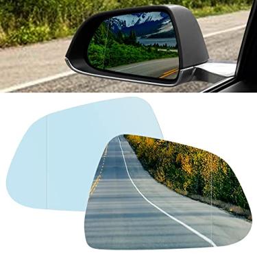 Imagem de ONKENTET Espelho retrovisor lateral compatível com Tesla Model 3, antirreflexo, panorâmico, convexo, retrovisor, acessórios de vidro de substituição tipo Cato com desembaçamento de calor, elimina