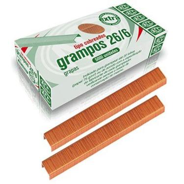 Imagem de Grampos ACC 26/6 tipo cobreados com 5000 unidades