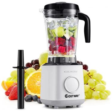 Imagem de Liquidificador Profissional 1.8L com 10 Vel e 6 Predefinições, 1500W, 110v, COSTWAY, Branco