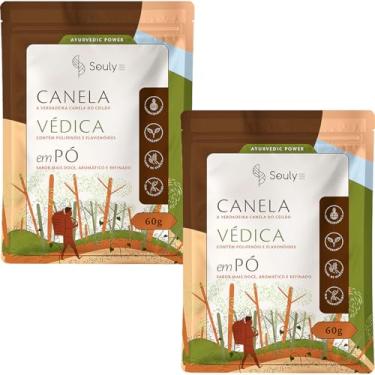 Imagem de Kit 2 Canela Védica do Ceilão em Pó Souly 60g