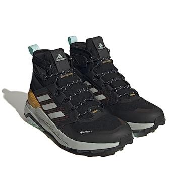 Imagem de adidas Tênis masculino Terrex Trailmaker Mid Gore-tex, Núcleo preto/prata maravilha/semi-flash água-marinha, 10.5