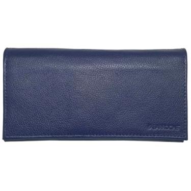 Imagem de Capa Estojo Carteira Couro Legítimo Para Calculadora Hp12c Azul