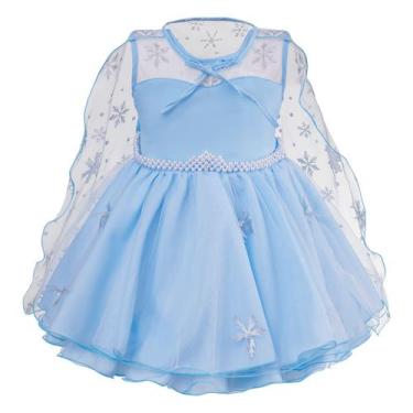 Vestido Infantil Princesa Cinderela Azul C/ Renda Luxo Festa - Fantasias -  Vestido Infantil - Magazine Luiza