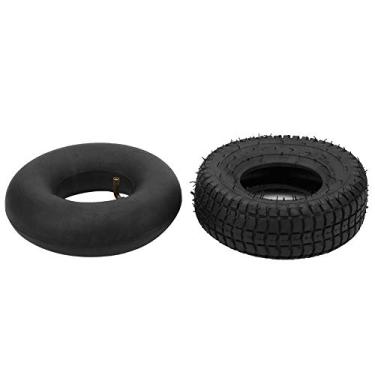 Imagem de Pneu Interno Externo de Borracha, Pneu Preto 2PCS 9X3.50-4 para Scooter Elétrica