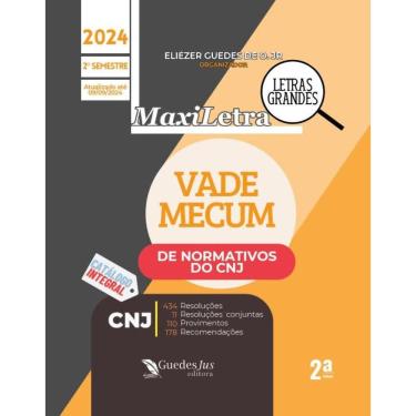 Imagem de Vade Mecum do CNJ - Versão MAXILETRA (2024.2) - 2 Ed.