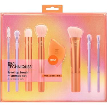 Imagem de Kit Real Techniques Level Up + Miracle Complexion 8 Produtos Pincéis Maquiagem