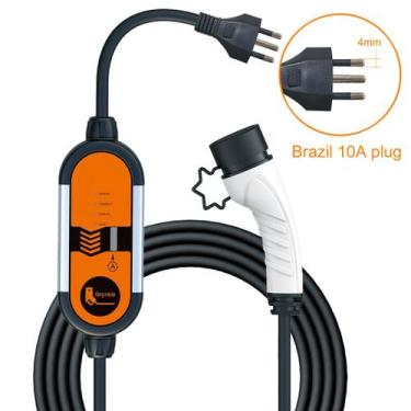 Imagem de Carregador Portátil Para Carro Elétrico 16a 3.5kw Tipo 2 110-220 Iec62