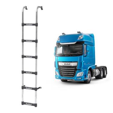 Imagem de Estribo Traseiro p Cabine DAF XF 105 Space 6 Degraus Cromado - Fabbof