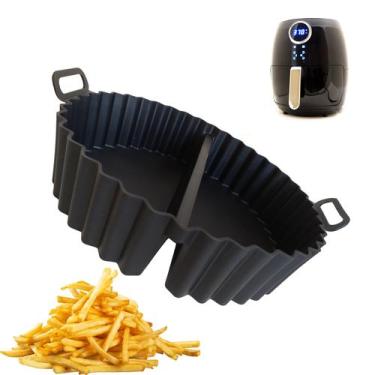 Imagem de Forma De Silicone Para Fritadeira Air Fryer Com Divisória - Unyhome, P