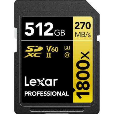 Imagem de Cartão de memória lexar sd xc 512gb 1800x uhs-ii 270mb/s v60