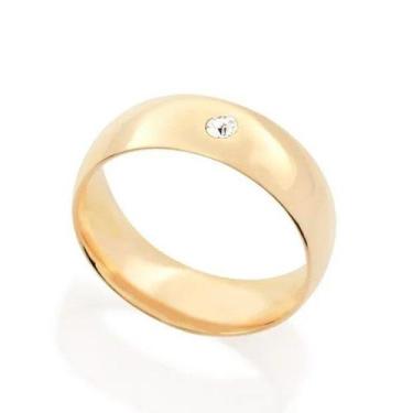 Imagem de Aliança de casamento e noivado banhado ouro 3x 24k 18k e 22k banhada a