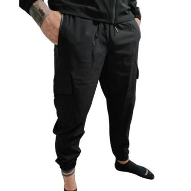 Imagem de Calça Masculina Cargo em Tectel na Cor Preto - Next Jeans, M