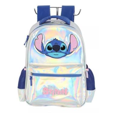 Imagem de Mochila Holográfica Stitch Disney - Maxlog IS41681SC1500UN