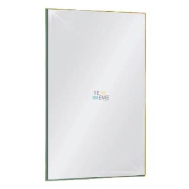 Imagem de Espelho de Vidro Banheiro Retangular 50x40cm + Kit Instalação - Cebrac