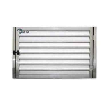 Imagem de Porta Abrigo Alçapão Alumínio Brilhante 40x60 - ALFA