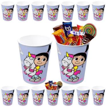 Imagem de Kit 10 Copo 320ml Agnes Meu Malvado Favorito Infantil Suco e Refri - P