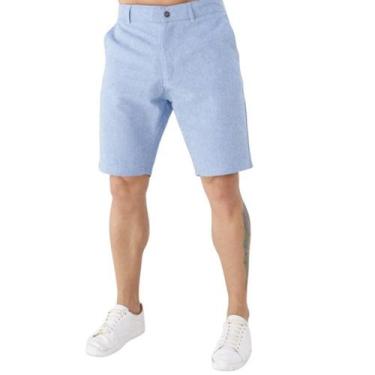Imagem de Bermuda Esporte Fino Masculina Alfaiataria - FUSION MODAS, Azul, 38