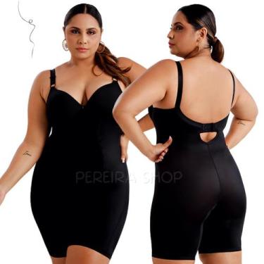 Imagem de Cinta Body Bory Bori Modelador Modeladora Macaquinho Plus Size Com Boj