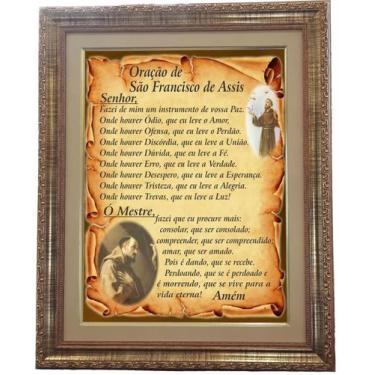 Imagem de Quadro São Francisco de Assis, Oração, 02, 53x43cm. Angelus