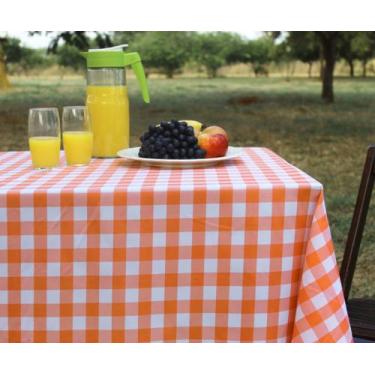 Imagem de Toalha de Mesa Oxford Xadrez Fio Tinto 4 Lugares Cantina Italiana Piqu