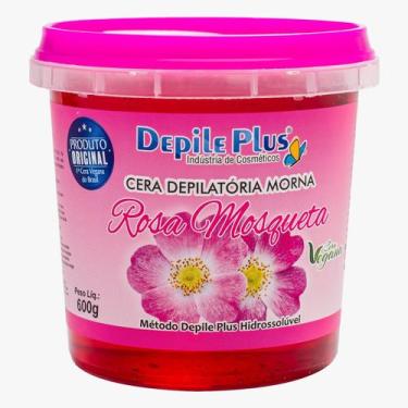 Imagem de Cera Depilatória Rosa Mosqueta Hidrossolúvel 600g - Depile Plus