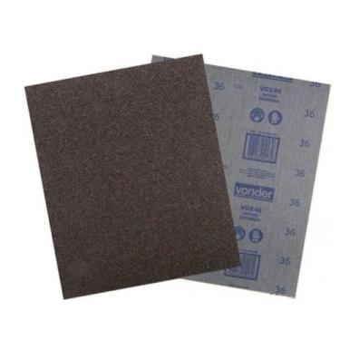 Imagem de 10 Lixas Ferro Tira Ferrugem G36 Vonder 225 x 275mm