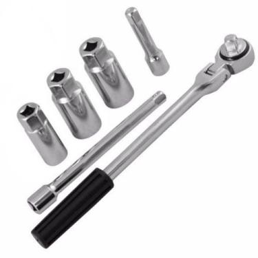 Imagem de Kit Chave De Vela C Catraca Extensão E Soquete 16 18 E 21 Mm - GP