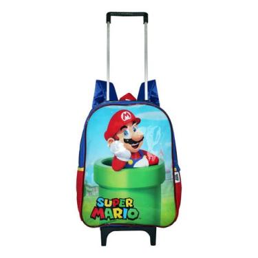Imagem de Mochila Super Mario Bros Rodinhas Original Infantil Grande - Luxcel, I
