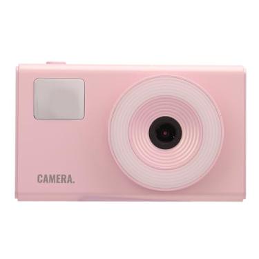 Imagem de Câmera Digital 4K, Câmera CCD Vintage Câmera de Viagem Portátil de 48 MP Com Tela de 2,4 Polegadas, Zoom Digital 16X, Anti-vibração, Foco Automático AF para Iniciantes, (Róseo)