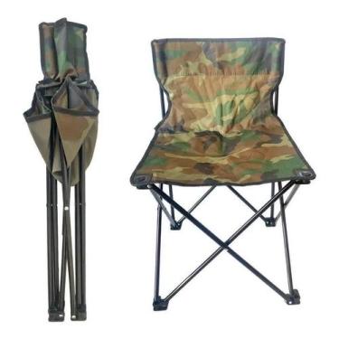 Imagem de Cadeira Dobravel Camping Pesca Camuflada Banqueta Portatil - Elite