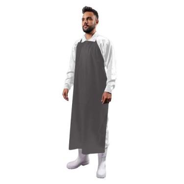 Imagem de Kit Avental Plástico Profissional Frigorífico Açougue e Industria PVC 