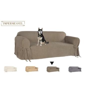 Imagem de Capa para Sofá de 6 lugares até 2,80m em Acquablock Impermeável Pets K