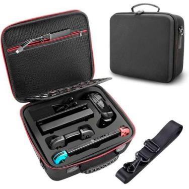 Imagem de Case Bolsa Estojo Compatível Com Nintendo Switch Alça Ombro Transporte