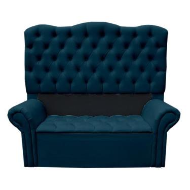 Imagem de Kit Cabeceira E Recamier Capitone Agnes Para Cama Box Queen 1,60cm - R