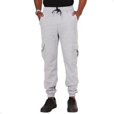 Imagem de Calça Cargo Masculina de Moletom PA Moda Masculina Inverno - West Rout