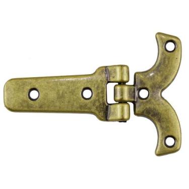 Imagem de Dobradiça Porteira 4 Peças Decoração Caixas Mdf Artesanato - Metallica