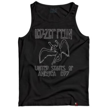 Imagem de Camiseta Regata Led Zeppelin United States 1977 - KING OF GEEK, PP, Pr
