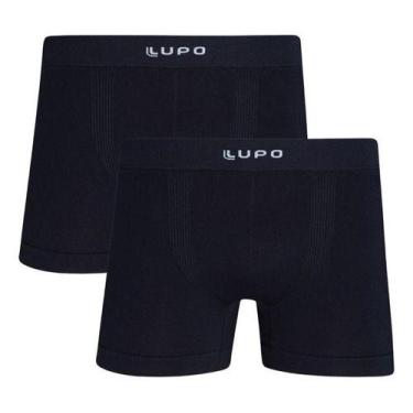 Imagem de Kit 2 Cueca Masculina Boxer Lupo 661 Original Micromodal Premium, Pret