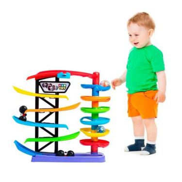 Imagem de Pista De Carrinhos E Bolinhas Escorregador Criança Infantil - Maptoy