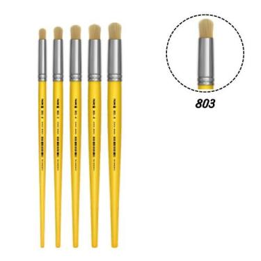 Imagem de 5 Pincel Tigre 803 Redondo Pitua N.0,02,04,06,08