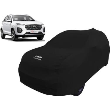 Imagem de Capa Automotiva Para Chery Tiggo 3x Tecido Helanca Lycra - Mz, Preta