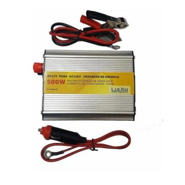 Imagem de Inversor Energia 500w Conversor Entrada 12v Saida 110v Carro - new