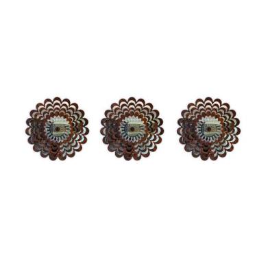Imagem de Mandala Decorativa Ambiente Sala Quarto Kit 3 Pçs 38164 - CREATUS, mar