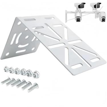 Imagem de FINXRoll Suporte de parede para câmera domo em forma de L, suporte universal de parede para teto suporte de extensão para câmera CCTV Hikvision Dome de segurança, segurança CCTV