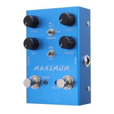 Imagem de Pedal de Baixo de Guitarra Elétrica, Pedal de Efeito de Reforço de Guitarra 2 Engrenagens de Ajuste Overdrive Pedal de Canal Duplo Adequado para Baixo de Guitarra Elétrica para