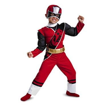 Imagem de Disguise Ranger Fantasia Infantil de Aço Ninja, Vermelho, Medium (3T-4T)